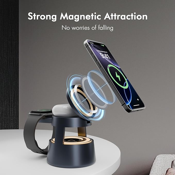 5 in 1 Magnetic Wireless Charger Bluetooth Speakers and Night Light