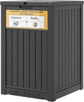 LHBGO Package Delivery Box for Outside with Sign, 48 Gallon Storage with Lockable Secure, Large Double Wall Resin Outdoor Package Delivery Waterproof