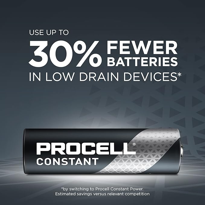 PROCELL Constant AA Long-Lasting Alkaline Batteries 10-Year Shelf Life (144-Count)