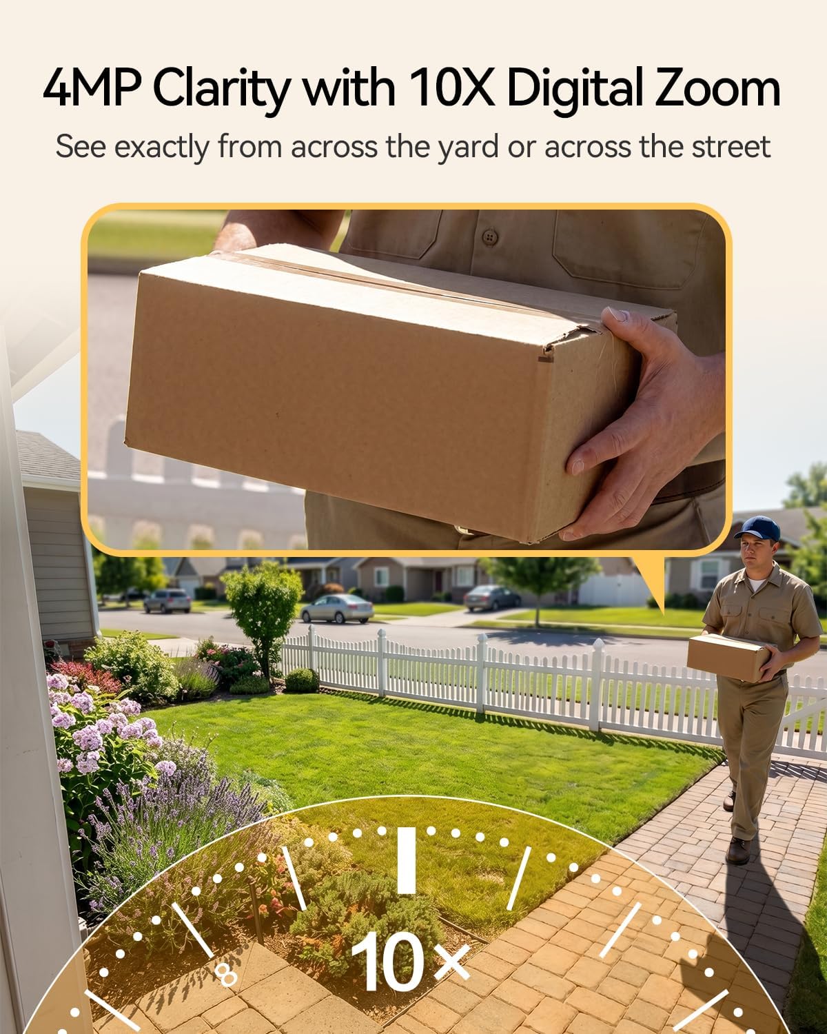 4mp solar security cameras wireless outdoor,2.4/5g wifi, no, package contents