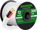 BAHIWOM Fire Safety CL2 Speaker Wire in-Wall & in-Ceiling 12 Gauge Wire 200 FT