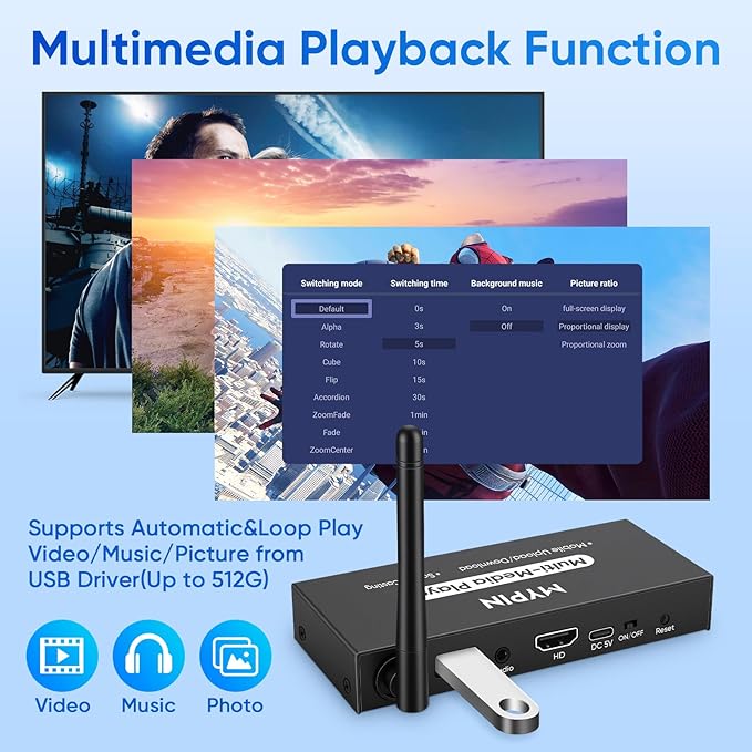 Advertising Media Player USB Video Player