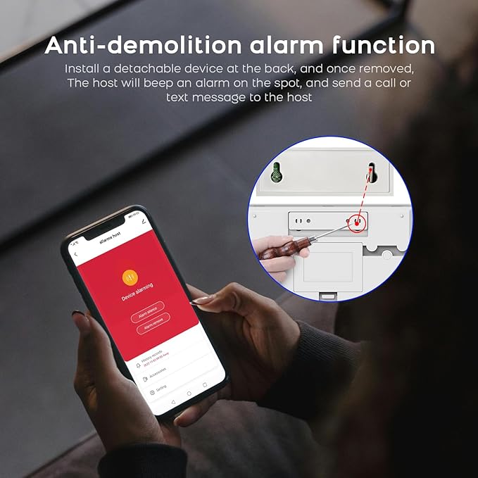 PGST WiFi Alarm System for Home Security, Motion Detector, Tuya APP Instant