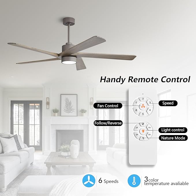 WINGBO 54 Inch DC Ceiling Fan