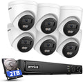 ANNKE 8CH 4K PoE Security Camera System, Color Night Vision, 2TB HDD