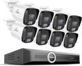 SANNCE 5MP PoE Security Camera System, NVR with 8PCS Bullet Cameras(No HDD)