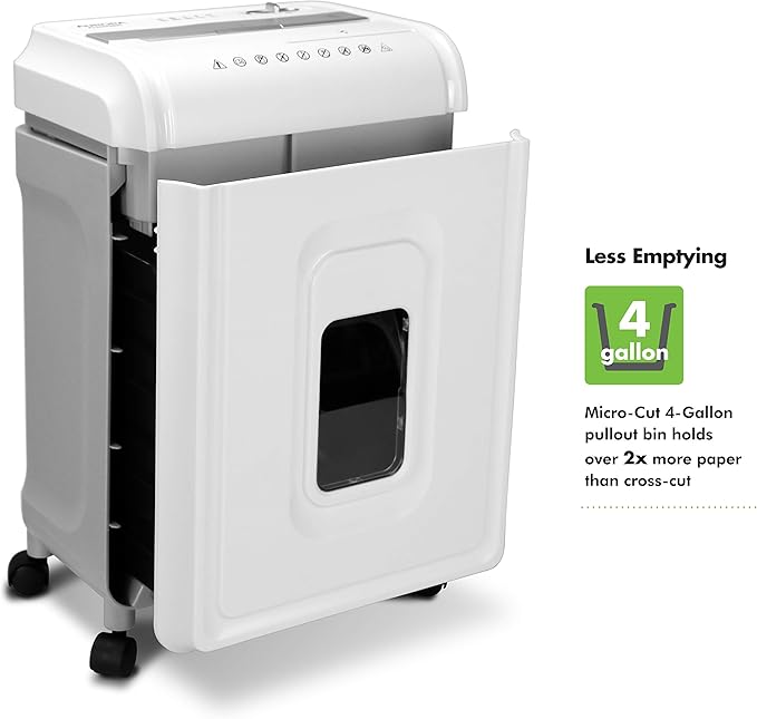 Aurora High-Security 8-Sheet Micro-Cut Paper, CD/DVD and Credit Card Shredder
