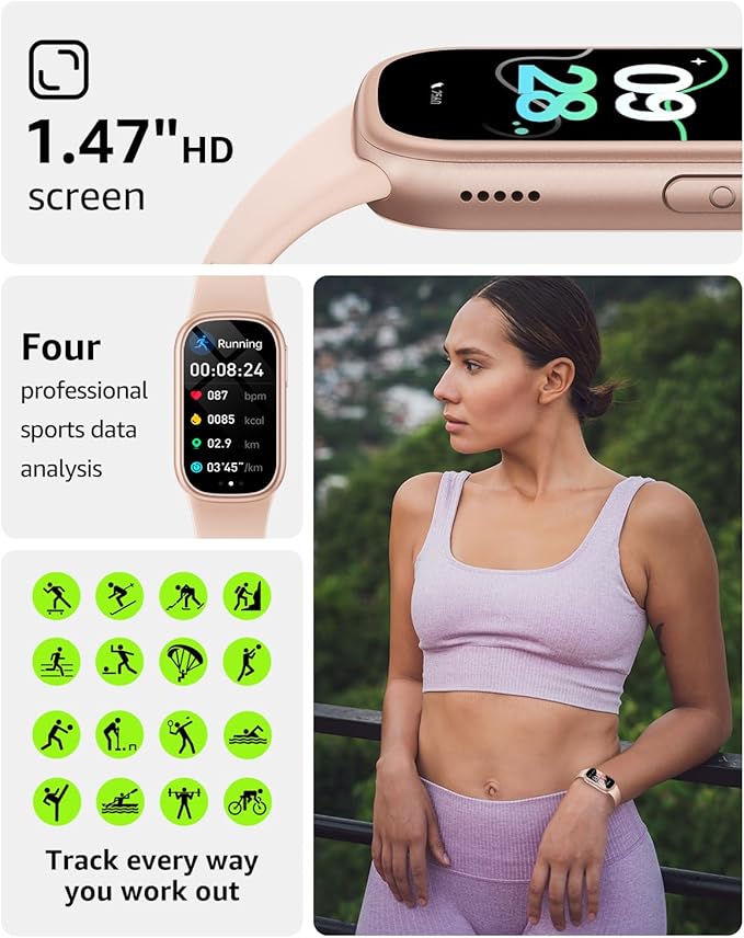 Asmoda Fitness Tracker, Smart Watch