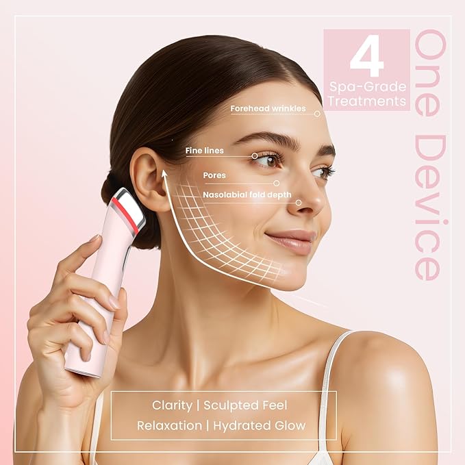 Face Lift Device – 8 in 1 Skin Tightening and Lifting, LED Light Therapy
