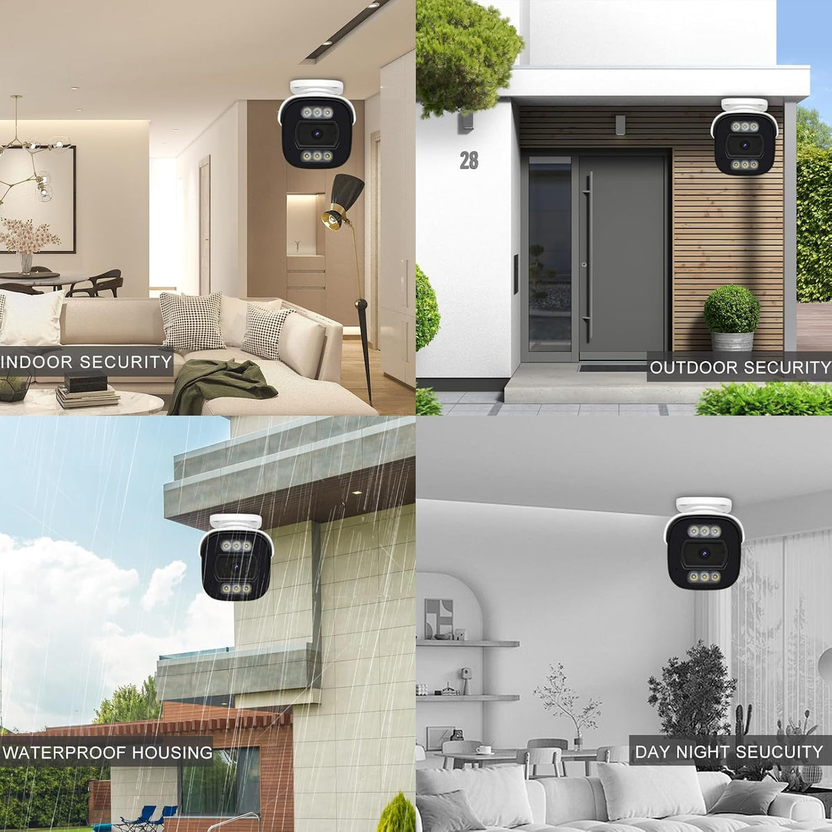 1080p 4-in-1 hd-cvi/tvi/ahd/960h analog security camera on a desk or shelf