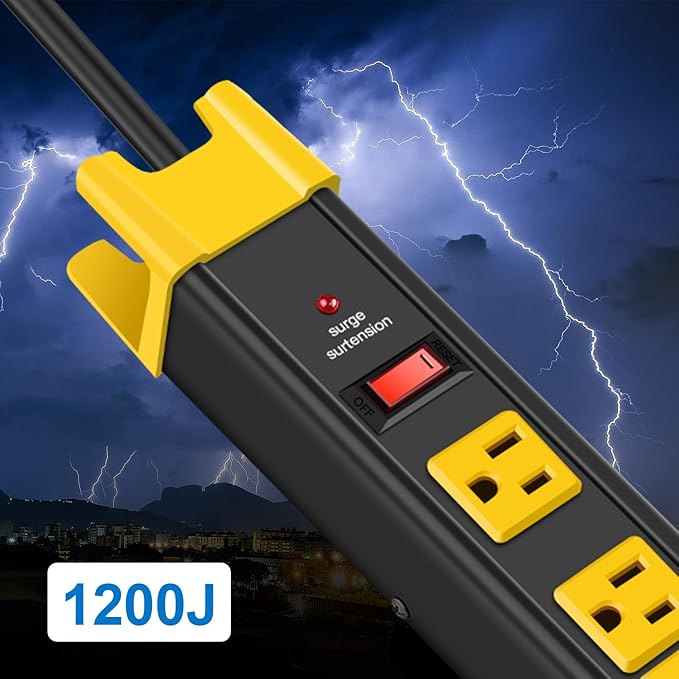 CCCEI Heavy Duty Power Strip Surge Protector