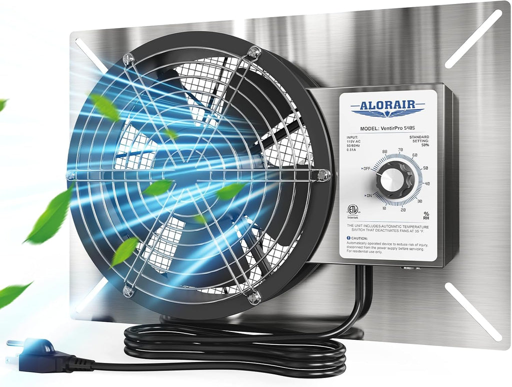 ALORAIR 540 CFM Stainless Steel Crawl Space Vent Fan