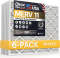 BNX TruFilter 20x23x1 Air Filter MERV 11 (6-Pack)