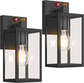 2-Pack Upgraded Motion Sensor Outdoor Wall Lights, 10.6” Small Dusk to Dawn
