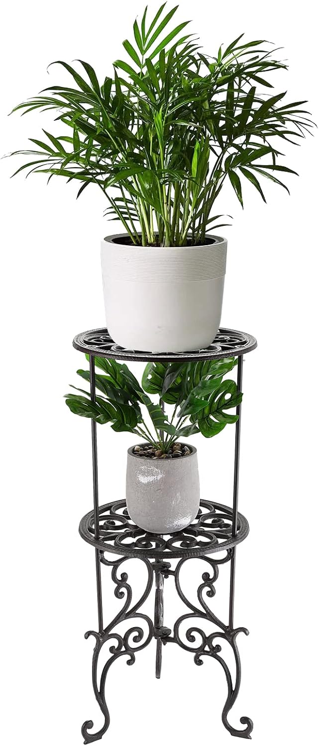 ownmy cast iron plant stand indoor outdoor wrought shown in use