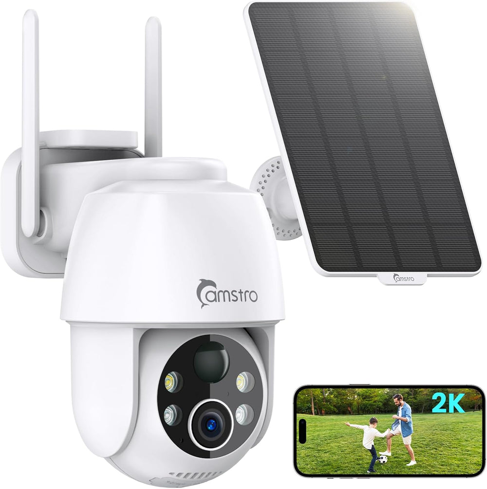Solar Security Cameras Wireless Outdoor 2K with Self Charged