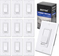 BESTTEN 10 Pack Dimmer Light Switch, Single-Pole or 3-Way Dimmer Switches