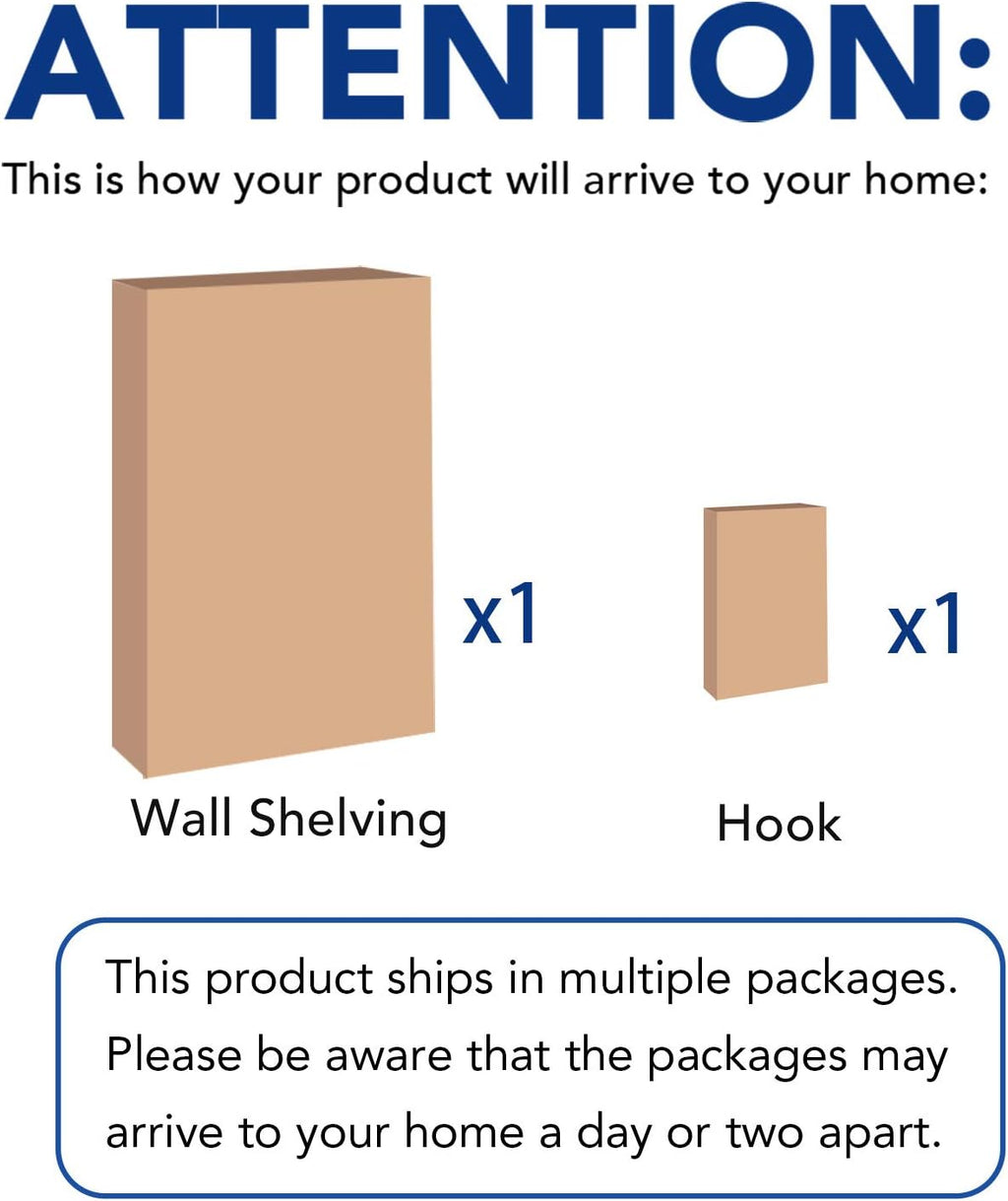 fleximounts 2-pack 2x6ft garage shelving with hooks, 1400lbs, package contents