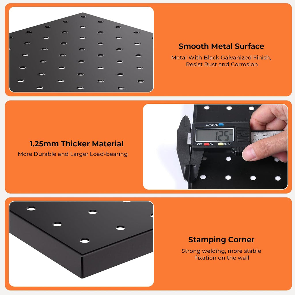 incly 4 pack 12"x24" upgrade thicker heavy duty showing dimensions