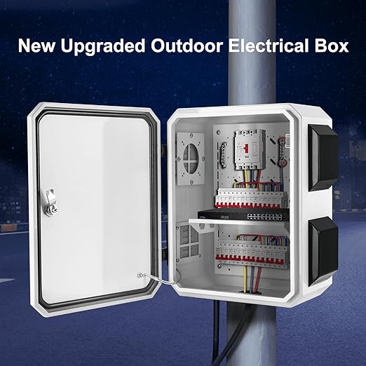 Outdoor Electrical Box, Cold-Rolled Steel Plate, Aluminum Alloy Back Beam