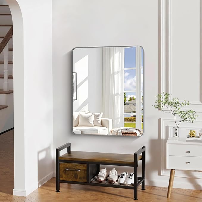 30" x 36"Bathroom Mirror, Decorative Rectangular Vanity Mirror