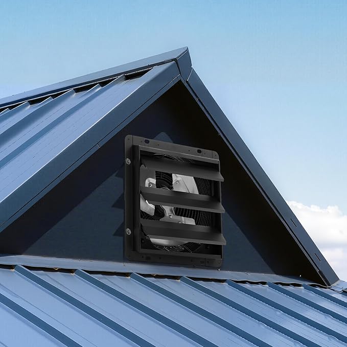 VEVOR 12 inch Shutter Exhaust Fan, Wall Mounted Attic Vent Fan