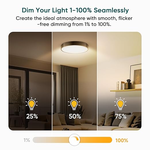TREATLIFE Dimmer Switch with Magnetic Remote, Wireless Light Switch, Single