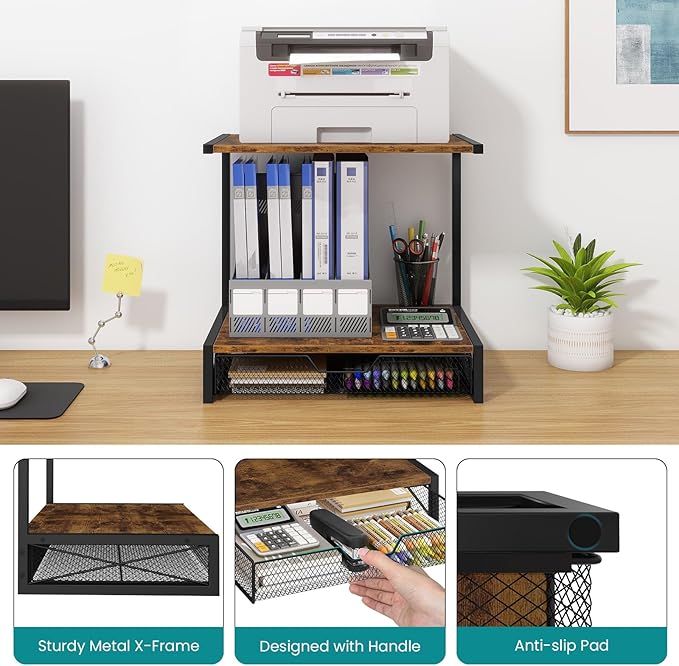 ELITEROO 2-Tier Desktop Printer Stand