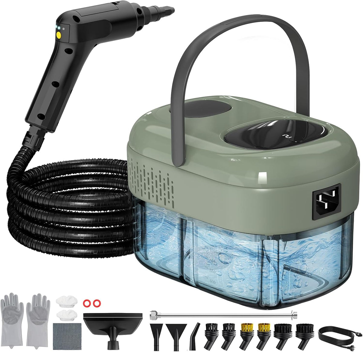2500W Handheld Steam Cleaner, 3-Level Adjustable Steam Cleaner