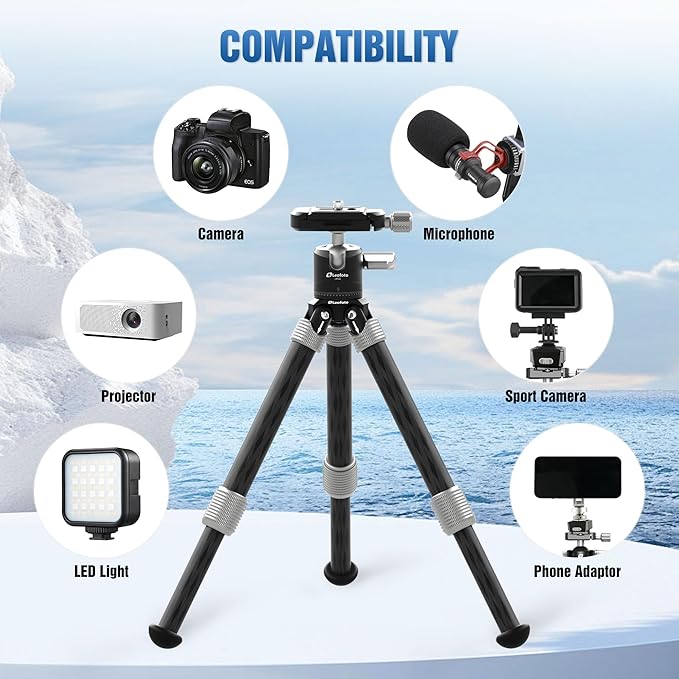 LEOFOTO Carbon Fiber Mini Table Tripod