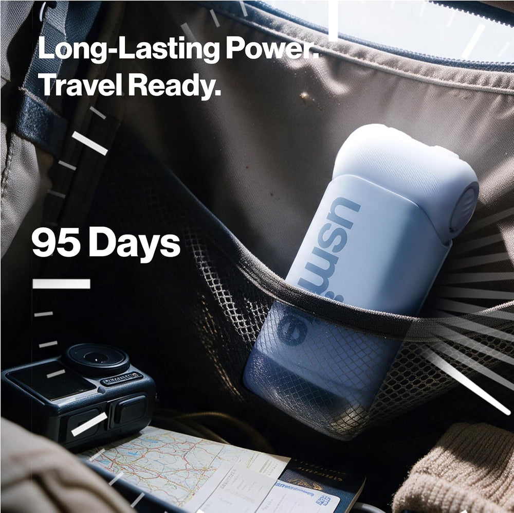 usmile C10 Portable Water Flosser Storage Set, 95-Day Battery, IPX7, Blue
