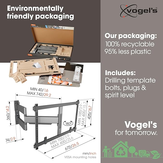 Vogel's TVM 5845 Full-Motion Ultra-Thin TV Wall Bracket