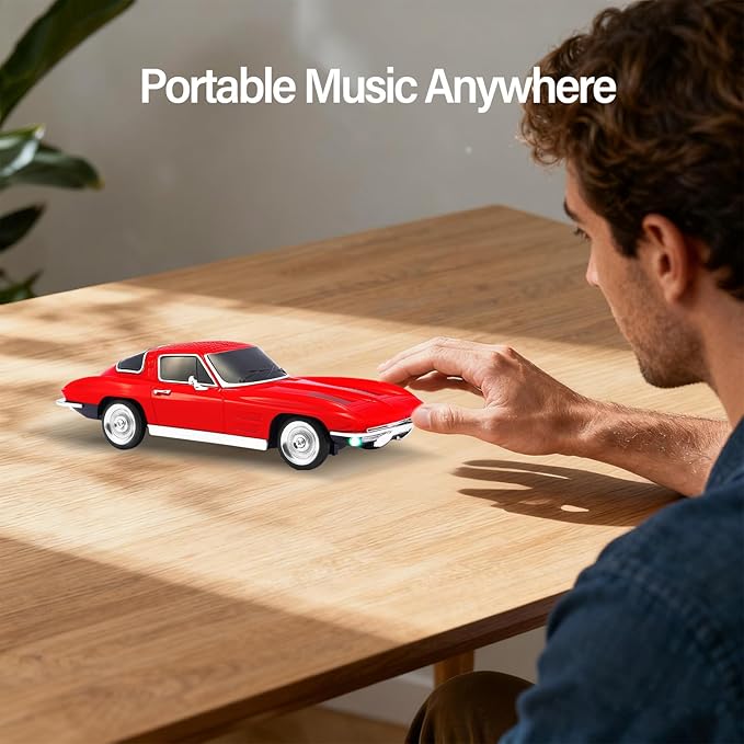 WSTER Retro American Style car Bluetooth Speaker, Portable Wireless Outdoor