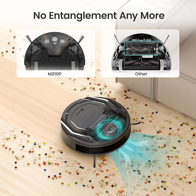 Lefant M210 Pro Robot Vacuum, 4000Pa Suction, 200 Mins Runtime, Ultra-Slim