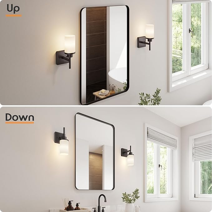AONEON Wall Lights Over Mirror Bathroom Vanity Light Fixtures (2 Pack)