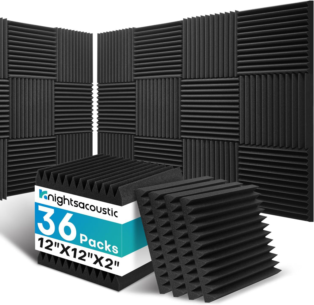 36 Pack Sound Proof Foam Panels