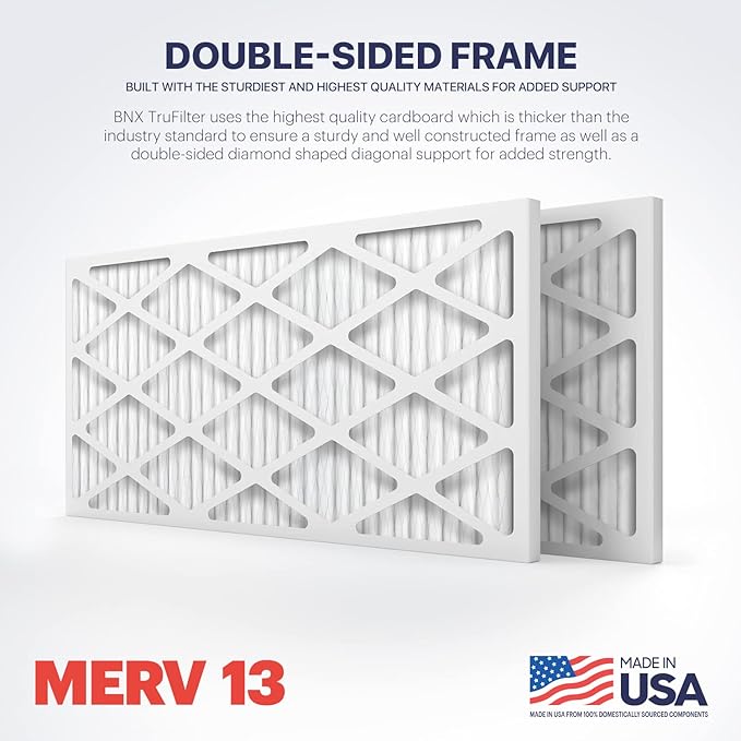 BNX TruFilter 20x30x1 Air Filter MERV 13 (4-Pack)