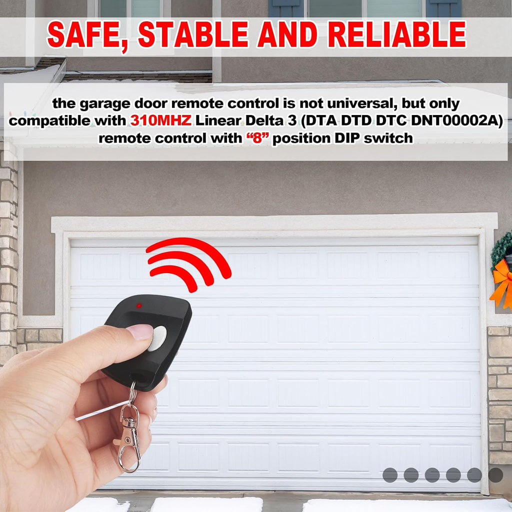 kingdder 6 pcs gate opener compatible with linear, close-up detail