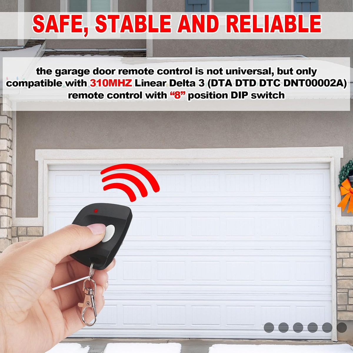 kingdder 6 pcs gate opener compatible with linear, close-up detail