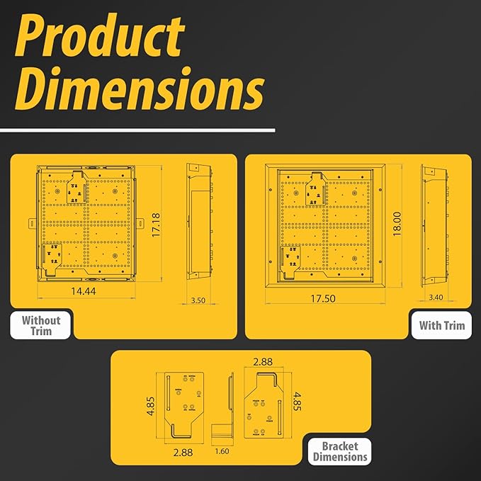 DATA COMM Electronics 45-8031-1C Recessed Media Box Outlet