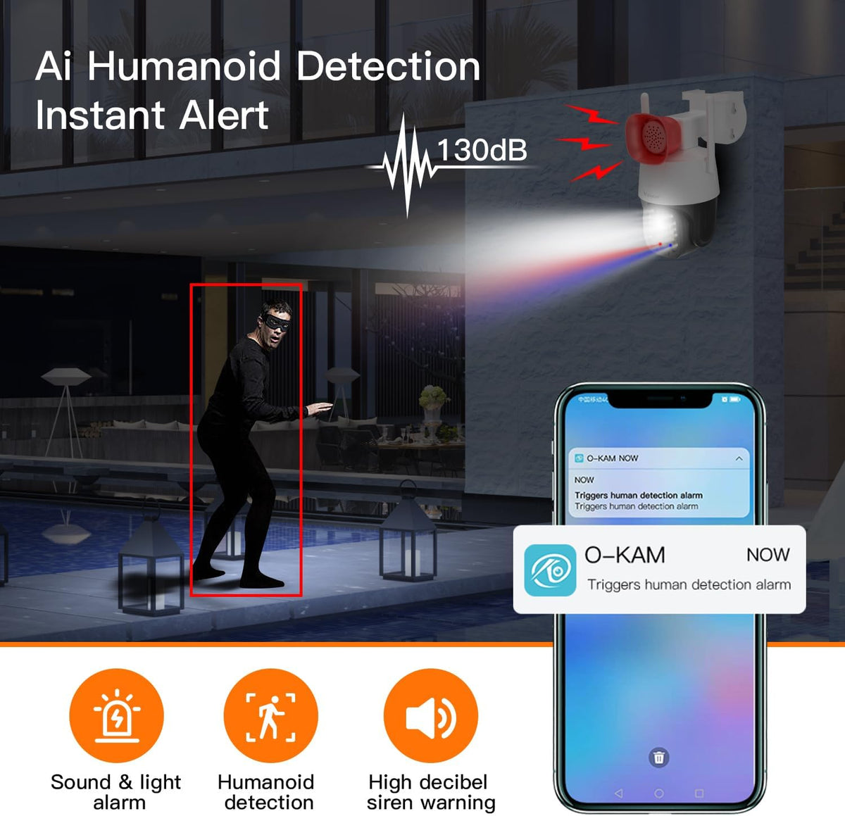 vstarcam 3mp security camera outdoor,home camera security, outdoor showing dimensions
