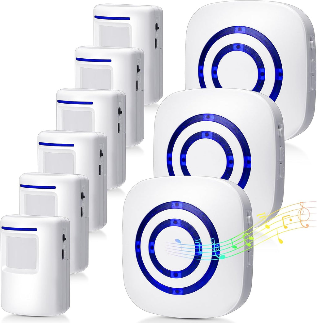 Mimorou Motion Sensor Alarm Wireless Driveway Alarm Indoor Home Motion Detector