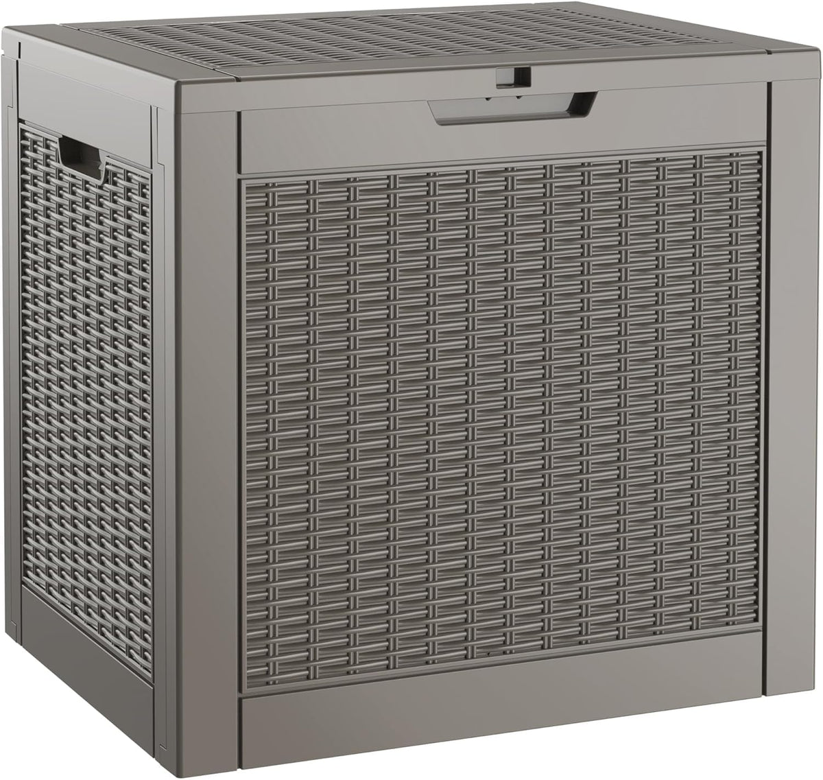 NUNU LAB Outdoor Storage Box 31 Gallon,Waterproof Indoor Outside Deck Boxes,Backyard Storage Bin for Package Delivery,Garden Tools,Patio Cushions,Pool Accessories,Storage Bench Lockable Lid,Tool Box
