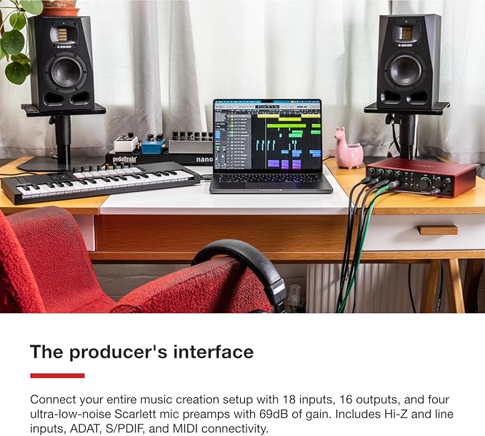 Focusrite Scarlett 18i16 4th Gen USB Audio Interface,
