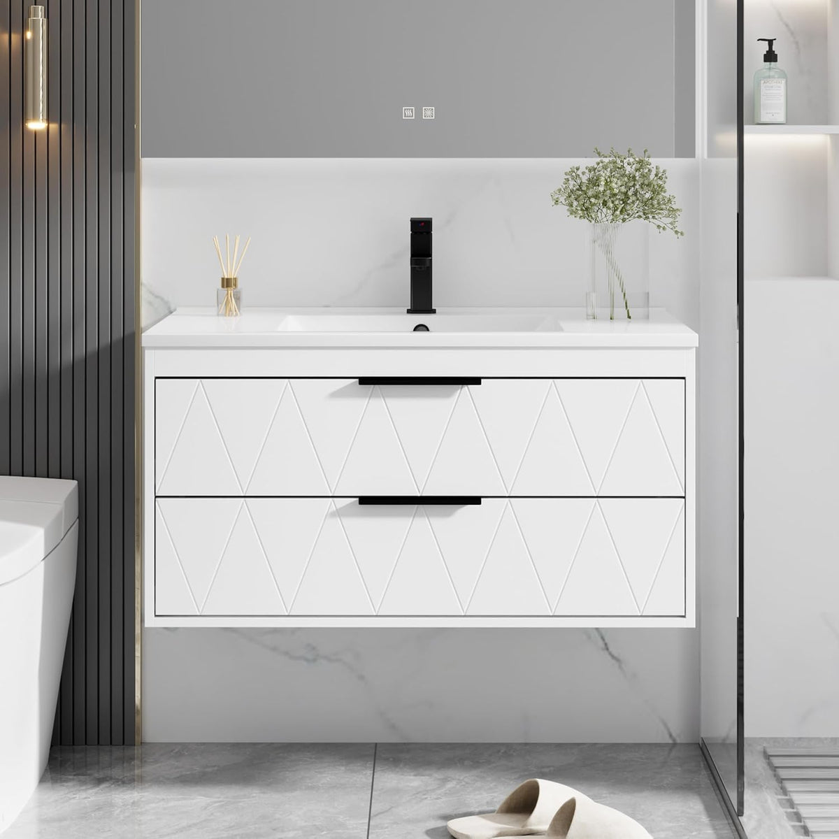 eclife 36" Bathroom Vanities Cabinet