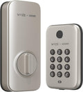 Wyze Auto-Lock Bolt, Fingerprint Unlock with Keypad, Electronic Entry Door Smart Deadbolt Lock, IPX5 Weatherproof, Easy Installation, Satin Nicke