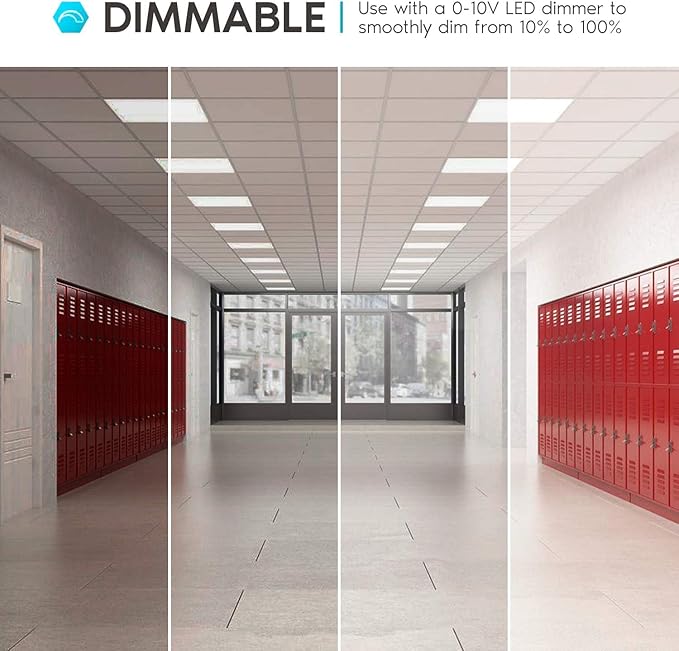2x4 FT LED Light Flat Panel, Color Temperature Selectable 3K | 4K | 5K (6Pack)