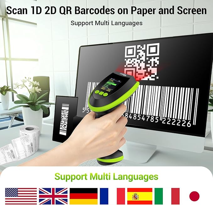 Tera Barcode Scanner Wireless 2D QR