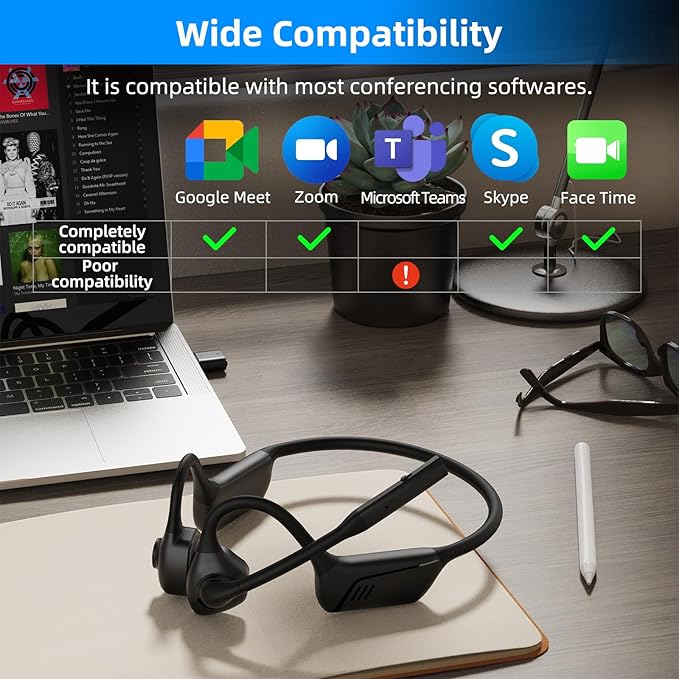ZIOCOM Air Conduction Headphone, Open Ear Headphone