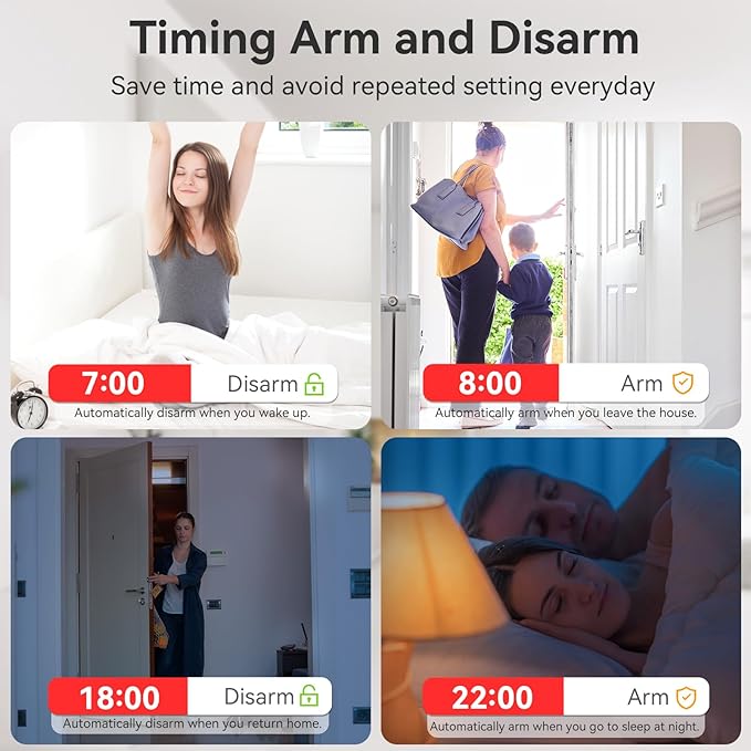 CPVAN WiFi Motion Sensor Alarm, 125dB Wireless Smart PIR Motion Detector Alarm